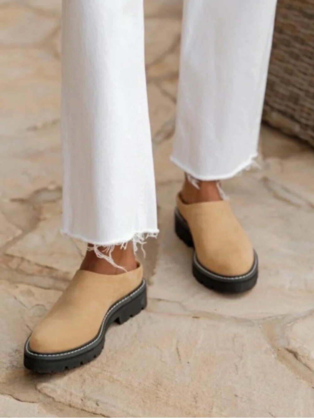 Jenni Kayne Oiled Leather Lug Mules
